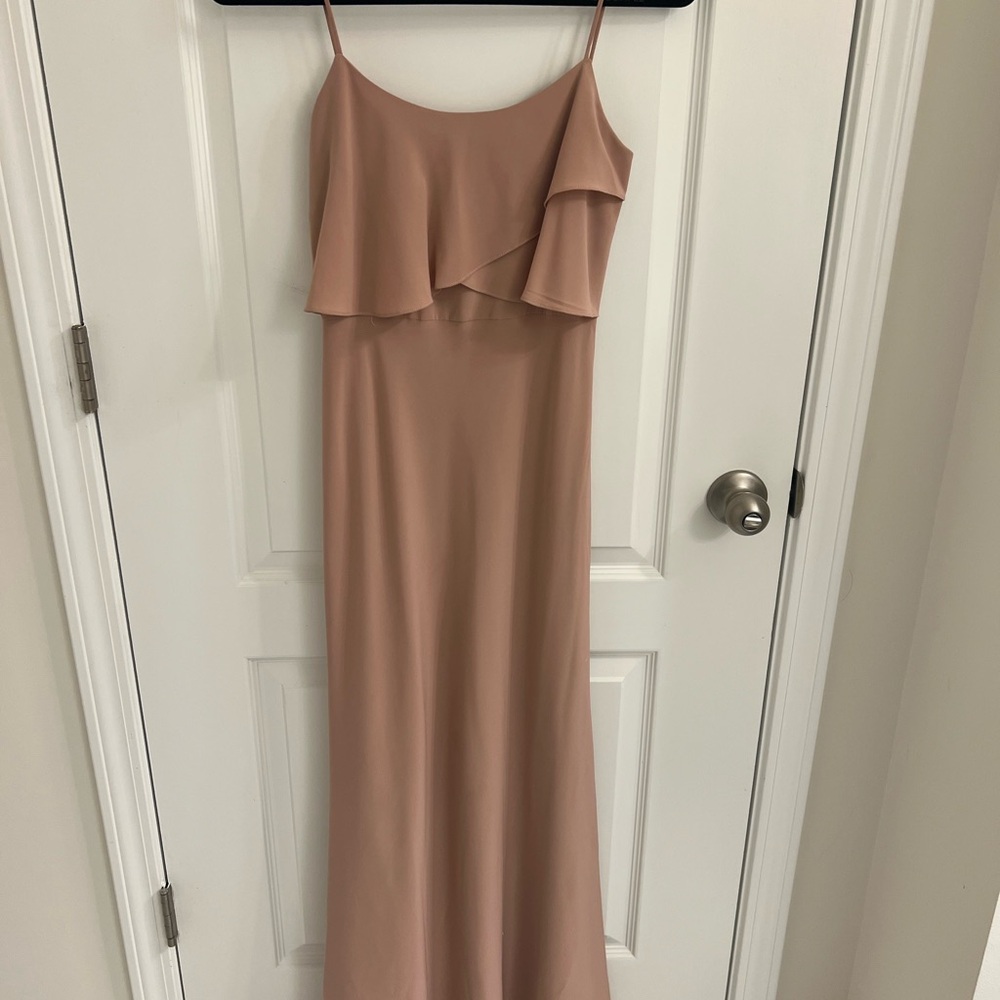 Jenny Yoo Strapless Mauve Dress